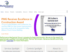 Tablet Screenshot of pmghvac.com